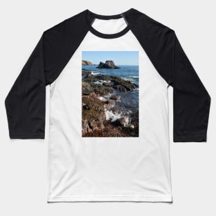 Rocky shoreline at St Abbs, Scotland Baseball T-Shirt